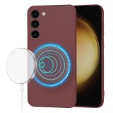 Husa silicon Samsung Galaxy S23 Plus Techsuit SoftFlex MagSafe, bordo