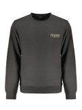 Cumpara ieftin Bluza barbati cu logo fara fermor, Regular fit, la baza gatului, Negru (Marime:, S