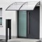 Copertina Vordach 240x80cm negru/transparent [en.casa] HausGarden Leisure