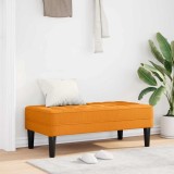 VidaXL Bancă, galben &icirc;nchis, 113x57x39 cm, textil