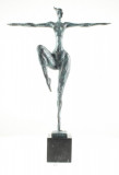Nud modern - statueta din bronz pe soclu din marmura JK-58, Nuduri