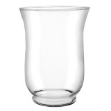 Vază Decorativă, Clopot Belly, Transparent, Sticlă, Diametru 13.5 cm, &Icirc;nălțime 20 cm, Oem