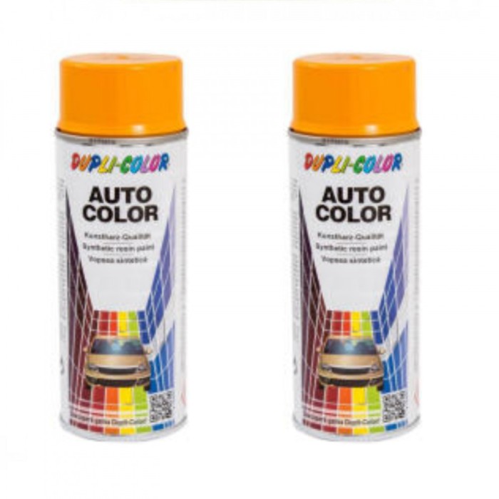 Pachet 2 x Vopsea Spray Auto Dacia Galben Taxi Dupli-Color 350 ml
