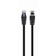 PATCH CORD UTP GEMBIRD Cat6, cupru-aluminiu, 1 m, negru, AWG26, &quot;PP6U-1M/BK&quot; (timbru verde 0.08 lei)
