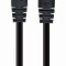 PATCH CORD UTP GEMBIRD Cat6, cupru-aluminiu, 1 m, negru, AWG26, &quot;PP6U-1M/BK&quot; (timbru verde 0.08 lei)