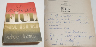 FIUL SECETEI Carte cu dedicatie &amp;amp; AUTOGRAF autor I. Lancranjan foto