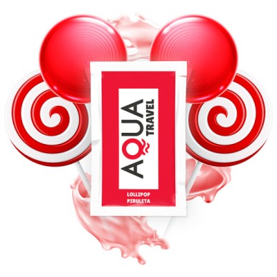 AQUA TRAVEL - LOLLIPOP FLAVOUR WATERBASED LUBRICANT 6 ML foto