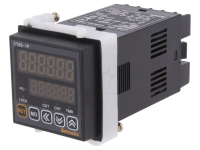 Contor electronic LED x2 cu timp consumat foto