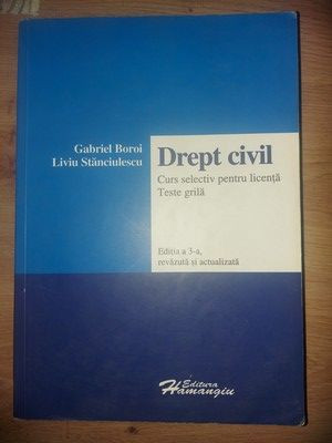 Dreptul civil- Gabriel Boroi, Liviu Stanciulescu foto