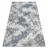 Covor acril VALS 8375 Geometric spațial 3D fildeş / gri , 250x350 cm