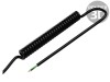 Cablu spiralat neecranat negru 0,3m-1,2m
