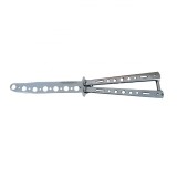 Briceag fluture de antrenament, otel inoxidabil, Silver Blade, 22.5 cm, argintiu