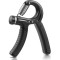 Flexor, Rezistenta reglabila 5-60kg, Manere cauciuc, Anti-alunecare, Inox Otel, Negru