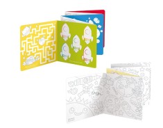 Carte de colorat si trasat linii pentru copii Banana Panda I Love Coloring, imagini cu Spatiul Cosmic, 12 ilustratii de trasare si colorare, 2 imagini