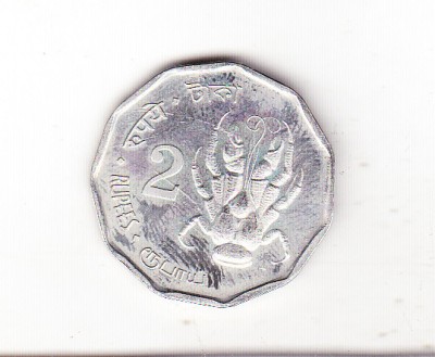 bnk mnd Andaman si Nicobar 2 rupees 2011 unc , fauna foto