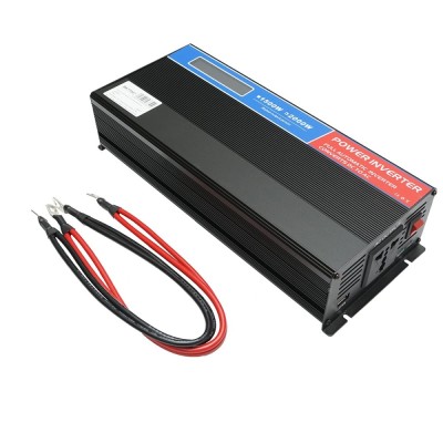 Invertor tensiune 12V-220V 2000W LCD cu USB Breckner Germany foto