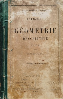 Elements de g&amp;eacute;om&amp;eacute;trie descriptive - Quatrieme edition - F.J. (xx919) foto