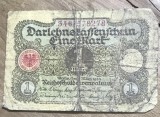 BNKSTR01DE Bancnotă Germania - 1 Mark 1920, Darlehnskassenschein, perioada timpurie Weimar / Inflație