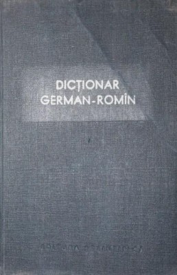 DICTIONAR GERMAN - ROMAN foto