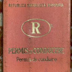 PERMIS DE CONDUCERE AUTO per.COMUNISTA(R.S.R.)/ STARE BUNA