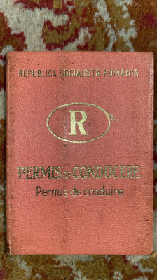 PERMIS DE CONDUCERE AUTO per.COMUNISTA(R.S.R.)/ STARE BUNA foto