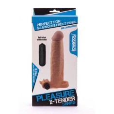 Prelungitor penis - Pleasure X-Tender Vibrating Penis Sleeve 18.5cm foto
