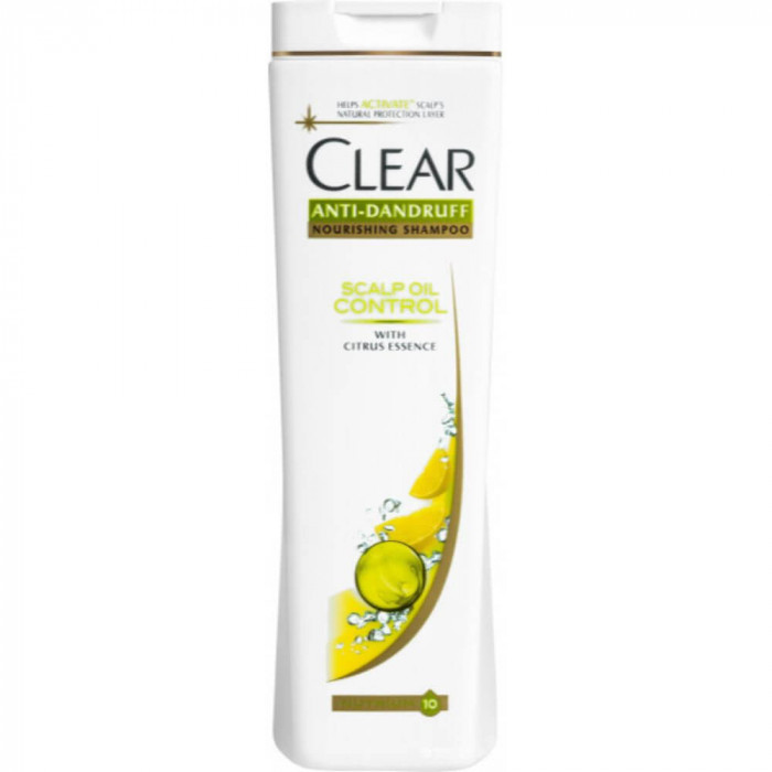 Sampon CLEAR Women Scalp Oil Control, 250 ml, pentru Par Gras, Extract de Citrice, Sampon cu Extract de Citrice, Sampon pentru Femei, Produse de Ingri