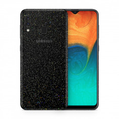 Skin Samsung Galaxy A20 (set 2 folii) NEGRU GALACTIC foto