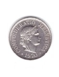 Moneda Elvetia 10 rappen 1970, stare foarte buna, curata