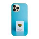Husa compatibila cu Apple iPhone 14 model Love is kind, Silicon, TPU, Viceversa
