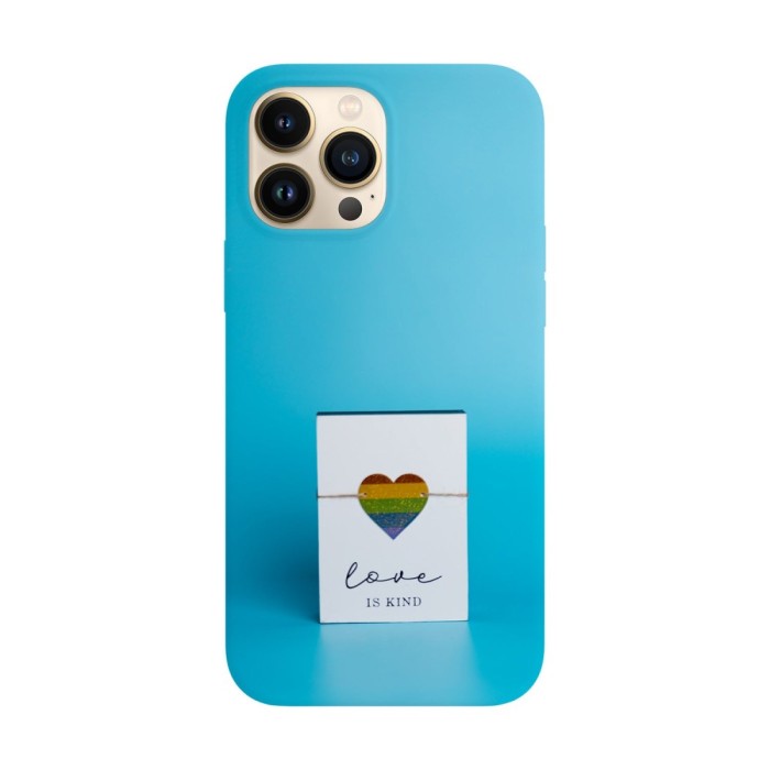 Husa compatibila cu Apple iPhone 14 Plus model Love is kind, Silicon, TPU, Viceversa