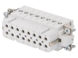 Conector inserturi contact mamă 16 pini 16 PE HDC
