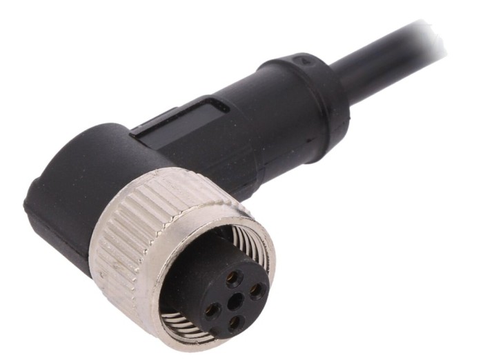 Cablu M12 4 pini, 5m, PVC