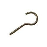 Cumpara ieftin Set 70 Carlige cu filet pentru lemn, metal, galben, carlig &Oslash; exterior 38 mm, lungime totala 86 mm