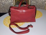 BRAND DELCONTE , geanta originala, piele