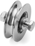 Roata culisanta cu 2 rulmenti de 68 mm, otel galvanizat, latime canal 20 mm, pentru porti suspendate