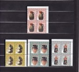 ROMANIA 2006 LP 1715 CERAMICA ROMANEASCA ULCIOARE DE NUNTA BLOCURI 4 TIMBRE MNH, Nestampilat