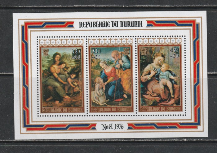 Burundi 1976 - Craciun M/S 1v MNH