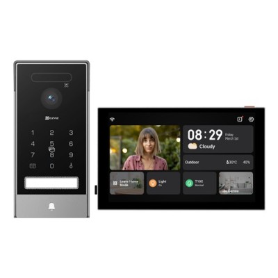 Videointerfon 4K, recunoastere faciala, scanare biometrica a palmei, monitor 8&amp;#039;, IR, Wi-Fi6 - EZVIZ CS-HP7(4K, Palm) SafetyGuard Surveillance foto