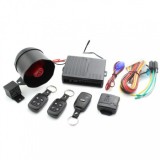 Alarma Auto Carguard CAR001, 2 Telecomenzi, Senzor Soc, Inchidere Centralizata, Mod Panica, Cautare, Valet