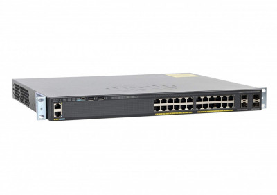 Switch Cisco Catalyst WS-C2960X-24PS-L 24 Port Gigabit 370W POE+ 4 X 1GB SFP foto