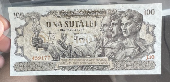 100 lei Decembrie 1947 (BNR) aUNC