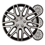 Set 4 capace roti , Dakar negru argintiu 17" inch