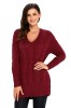A748-81 Pulover casual tricotat model oversize, L