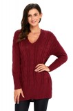 A748-81 Pulover casual tricotat model oversize, L