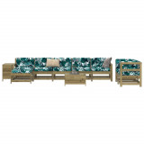 Set canapea de gradina, 10 piese, lemn de pin tratat GartenMobel Dekor, vidaXL