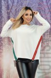L686RR-2 Bluza casual accesorizata cu fermoare in lateral