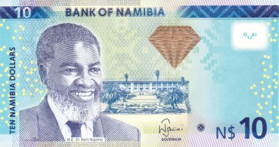 Bancnota Namibia 10 Dolari 2013 - P11b UNC foto