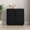 vidaXL Dulap, negru, 80x34x75 cm, lemn prelucrat 819885