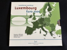 Luxemburg 2009 &ndash; Set complet de monede euro de la 1 cent la 2 euro + 2 monede comemorative de 2 euro